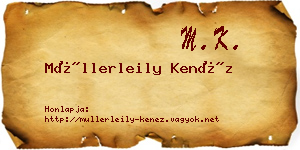 Müllerleily Kenéz névjegykártya